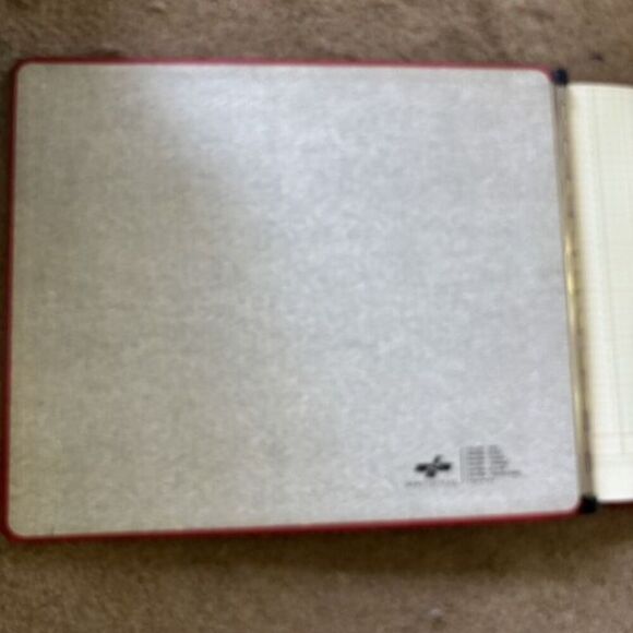 National Brand 94-583 Red Ledger Book - Picture 4 of 8